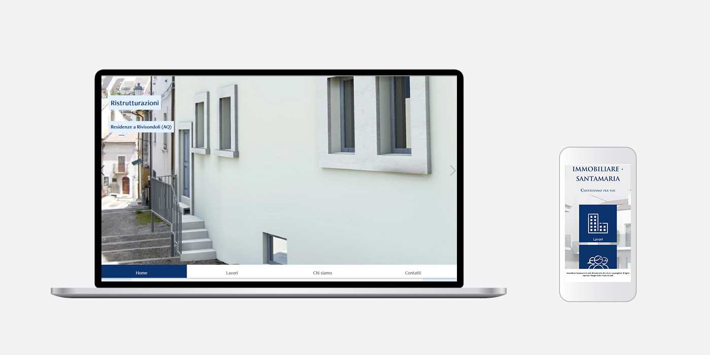 Immobiliare Santamaria - Web design e stampa